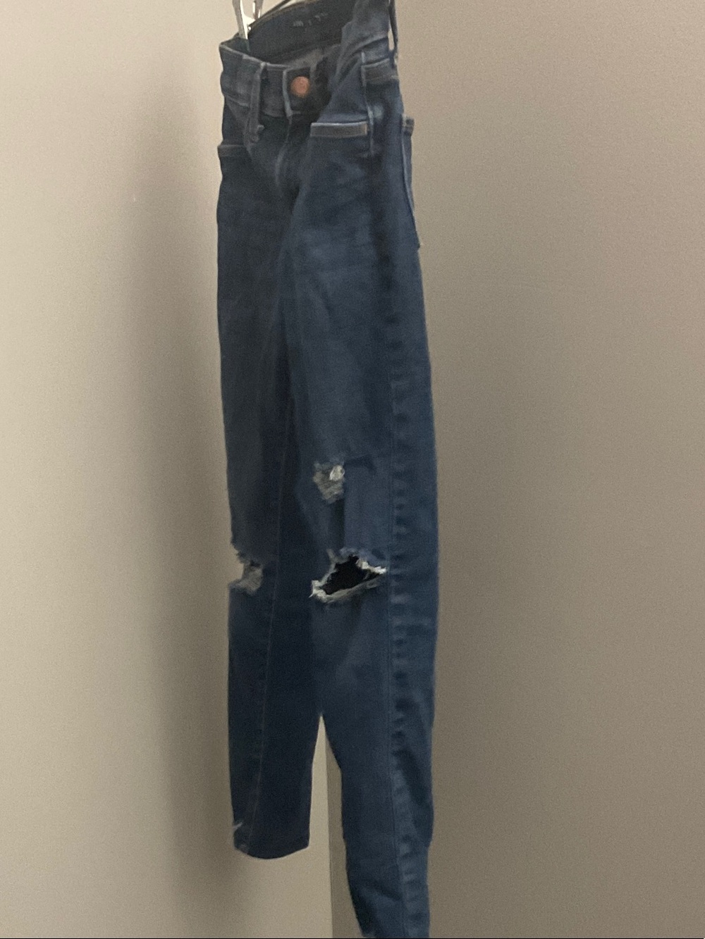 Old Navy Dark Blue Distressed Kids Jeans